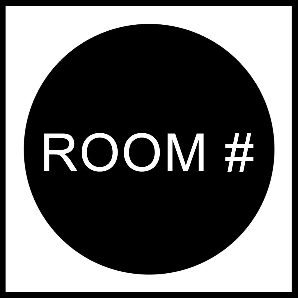Logo ROOM # invert